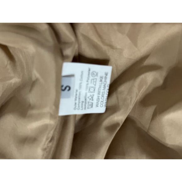 Women's Unbranded Quilted Jacket Size S Tan Floral‎ - Picture 4 of 7